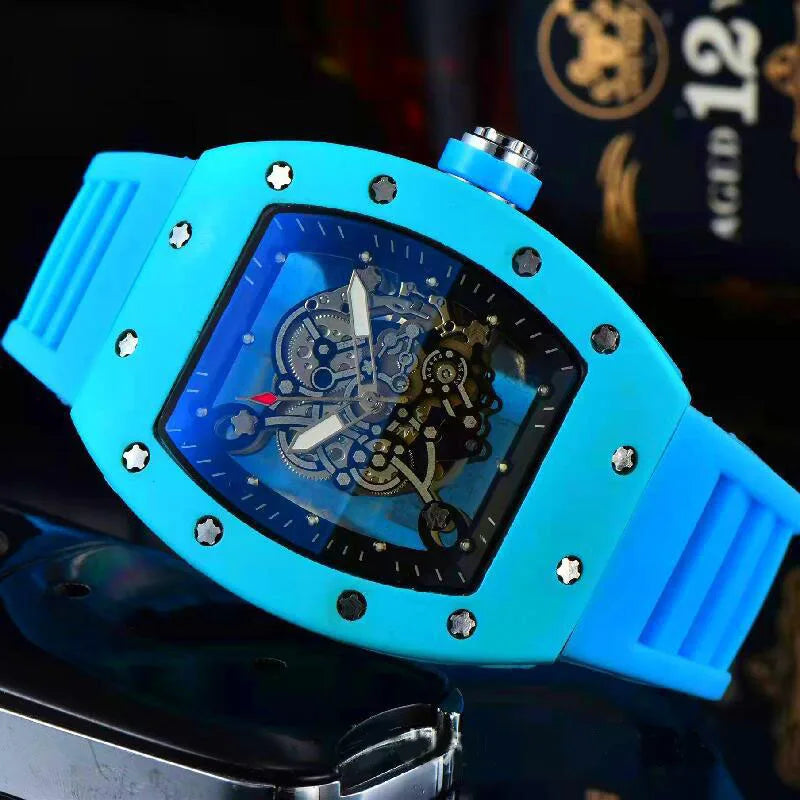 AL-56Atransparent double-sided openwork fashionable quartz watch for men, a luxurious gift for men's watches,Watches for men