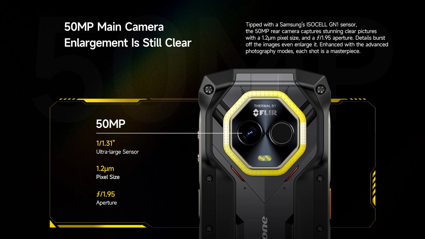 【World Premiere】Ulefone Armor Mini 20T Pro 5G 4.7" Display Rugged Phone LED Light Android 14 Smartphone 6200mAh 16GB+256GB 33W