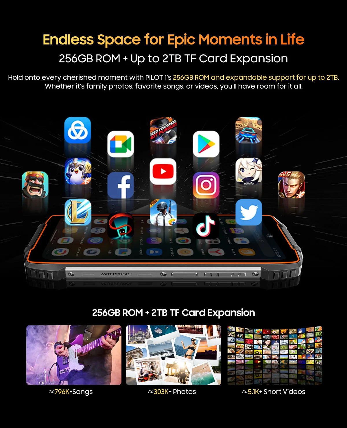 Blackview OSCAL PILOT 1 Rugged Phone, 6GB 256GB Smartphone Helio G81, 6.67'' Display Mobile Phone With 15000mAh, NFC Cellphones