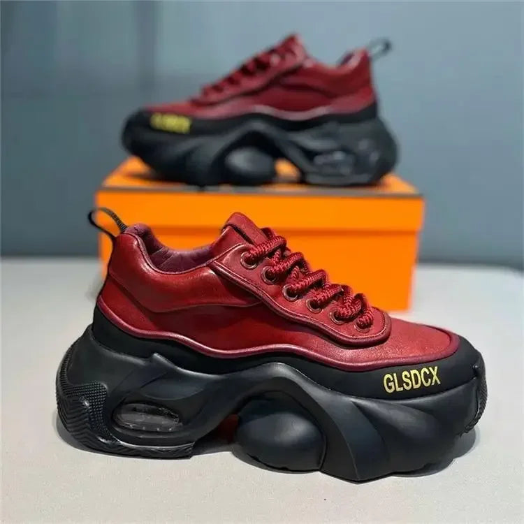 Men's Sneakers 2025 Spring Autumn Fashion Casual Shoes Comfort Platform Running Shoes Luxury Height Increased Vulcanize Footwear