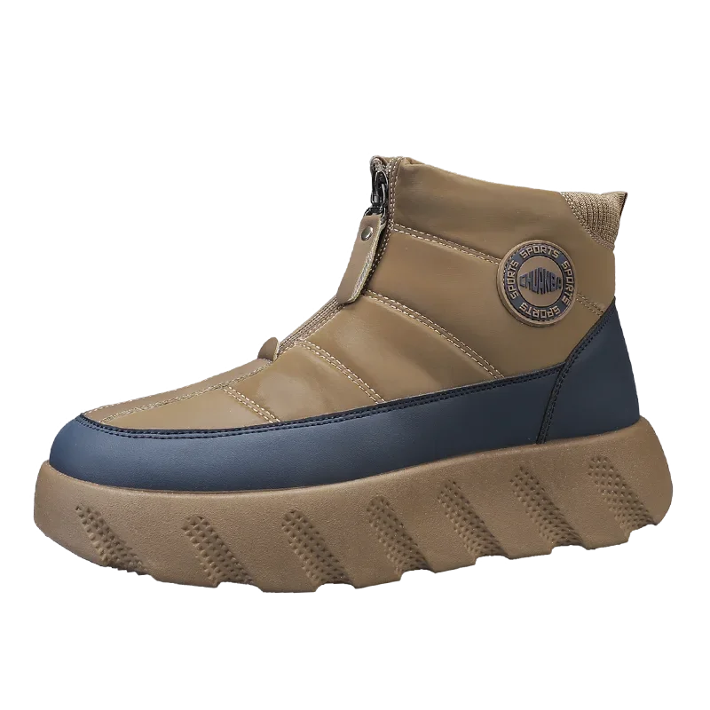 Ankle Boots Snow Thick Bottom Winter Boots for Men Men's Sneakers Non-Slip Soft and Comfortable Cotton Wear-resistant Fashion