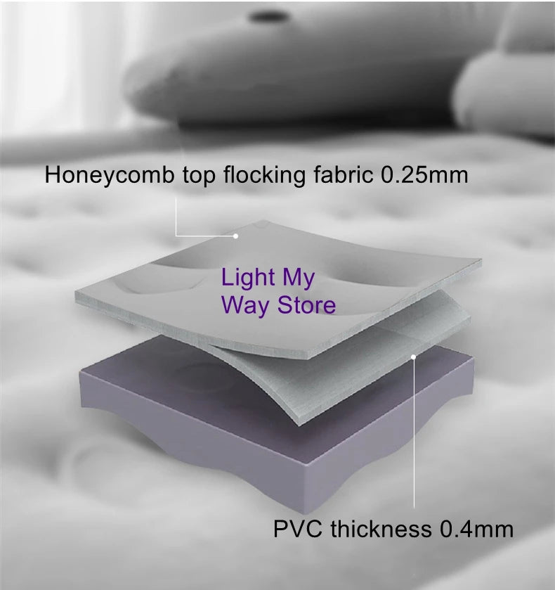 Home Inflatable Mattress Outdoor Air Mattress Single Foldable Inflatable Lazy Bed Inflatable Bed
