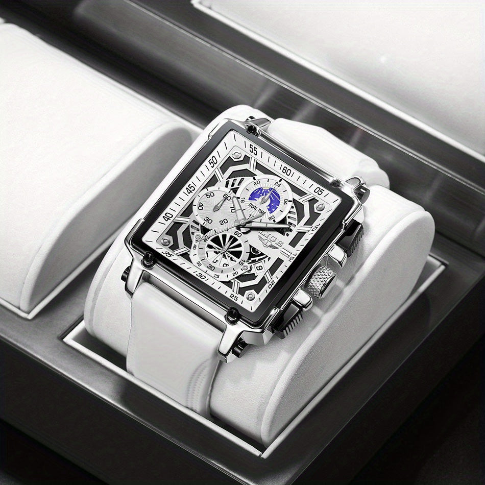 LIGE Fashion Chronograph Watches Sports Wristwatch Men's Accessories, Ideal Choice For Gifts