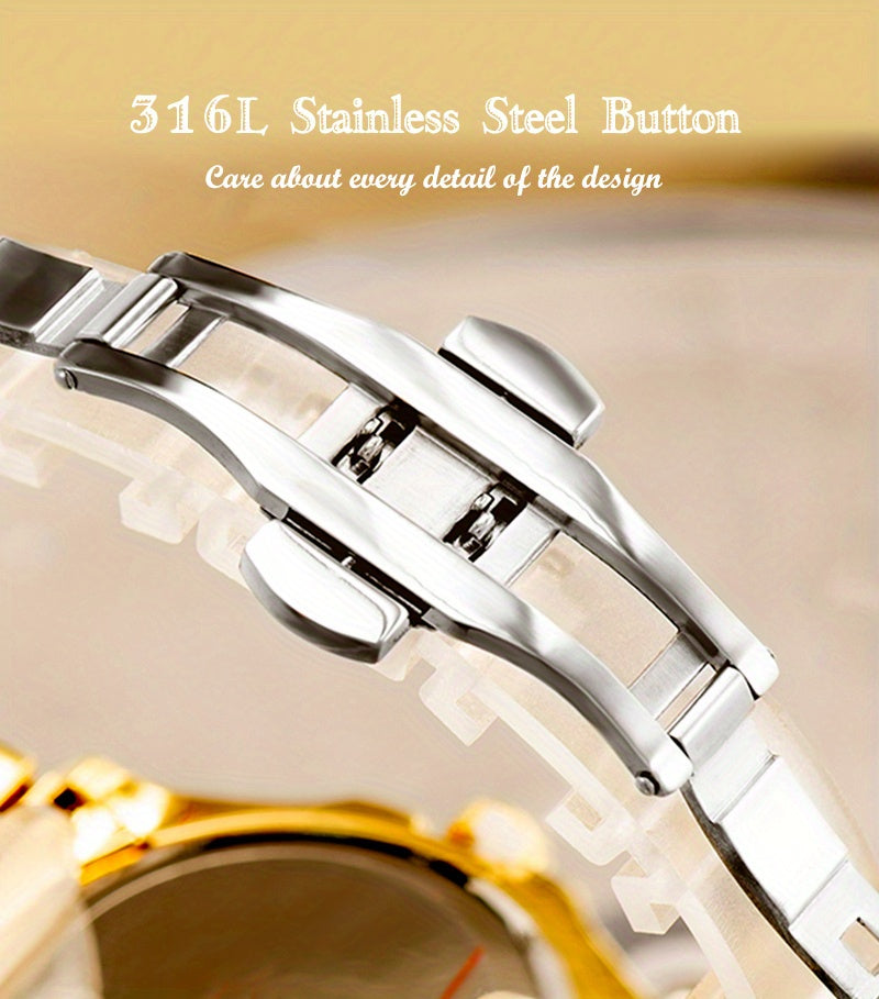 MISSFOX Women Watch Iced Out Shiny Diamond Fashion Elegant Small Case Dress Watches Fashion With Auto Calendar