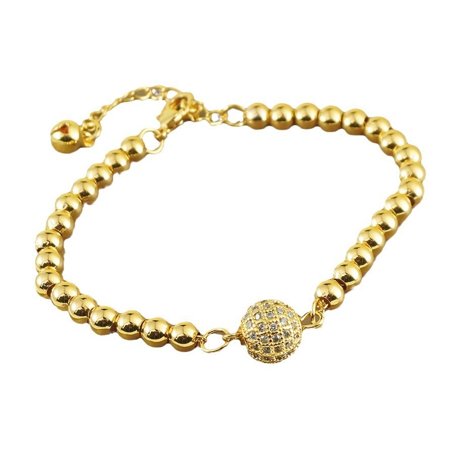 Copper Bracelet With Zircon Arabic Style Exquisite Daily Ornament Jewelry Accessories