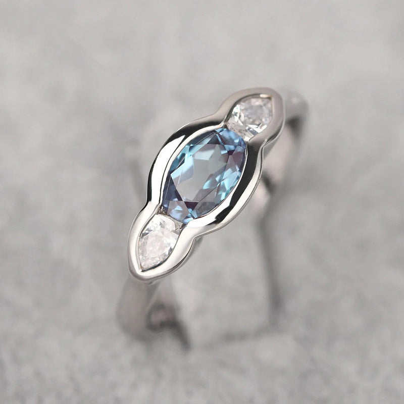 Simple All-match Geometric Ellipse High-grade Ring