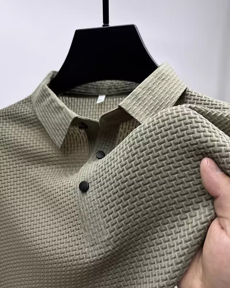 Men's Short-sleeved Business Casual Polo Shirt.