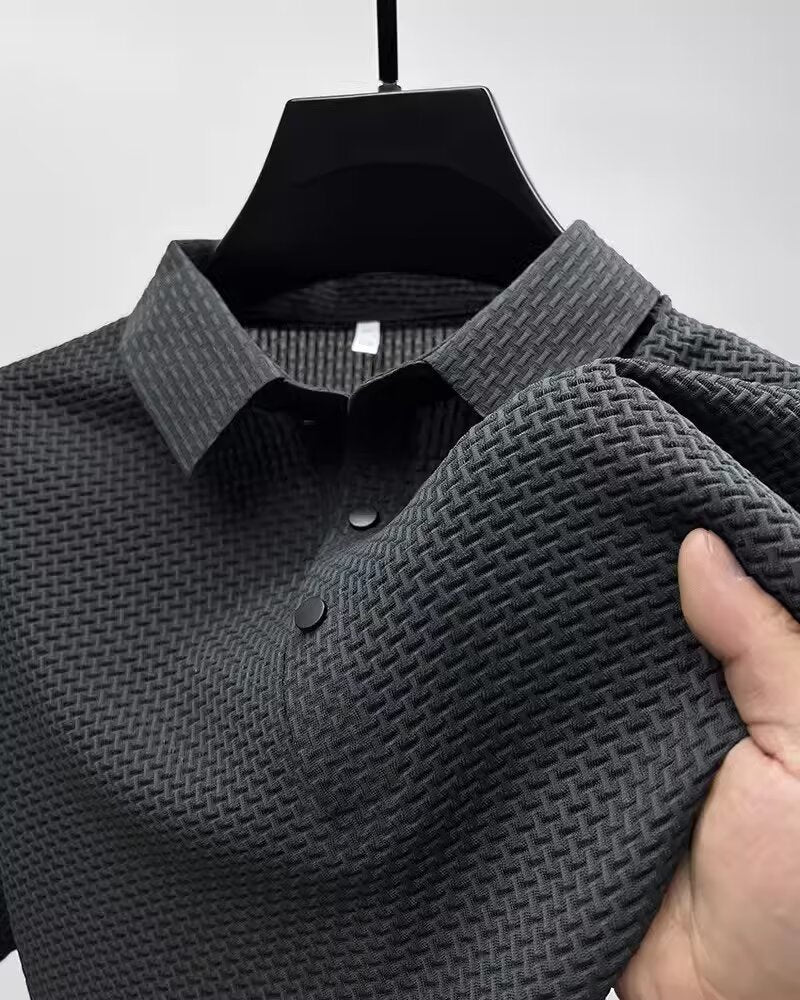 Men's Short-sleeved Business Casual Polo Shirt.
