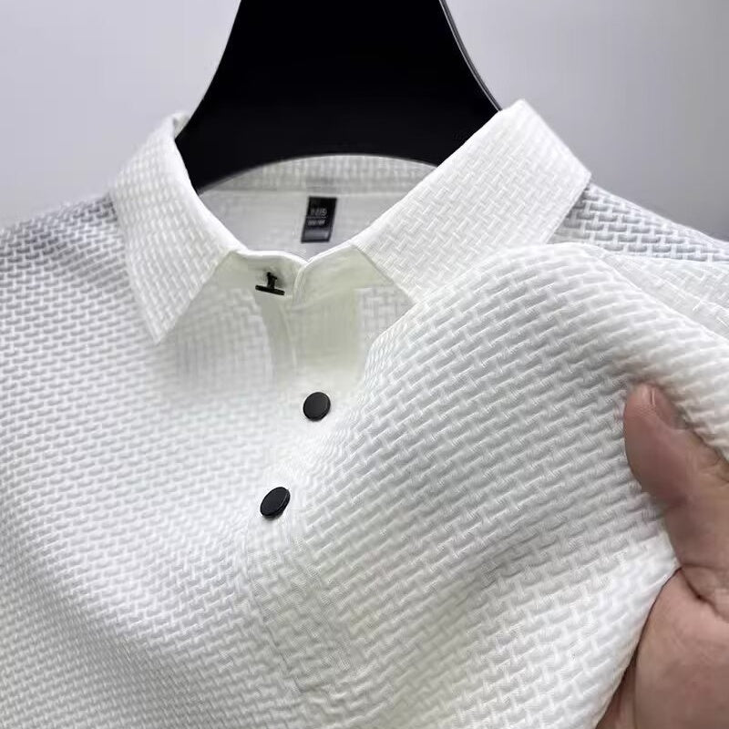 Men's Short-sleeved Business Casual Polo Shirt.