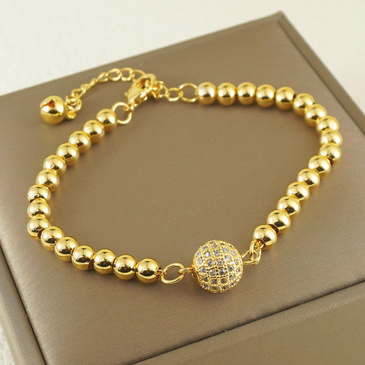 Copper Bracelet With Zircon Arabic Style Exquisite Daily Ornament Jewelry Accessories
