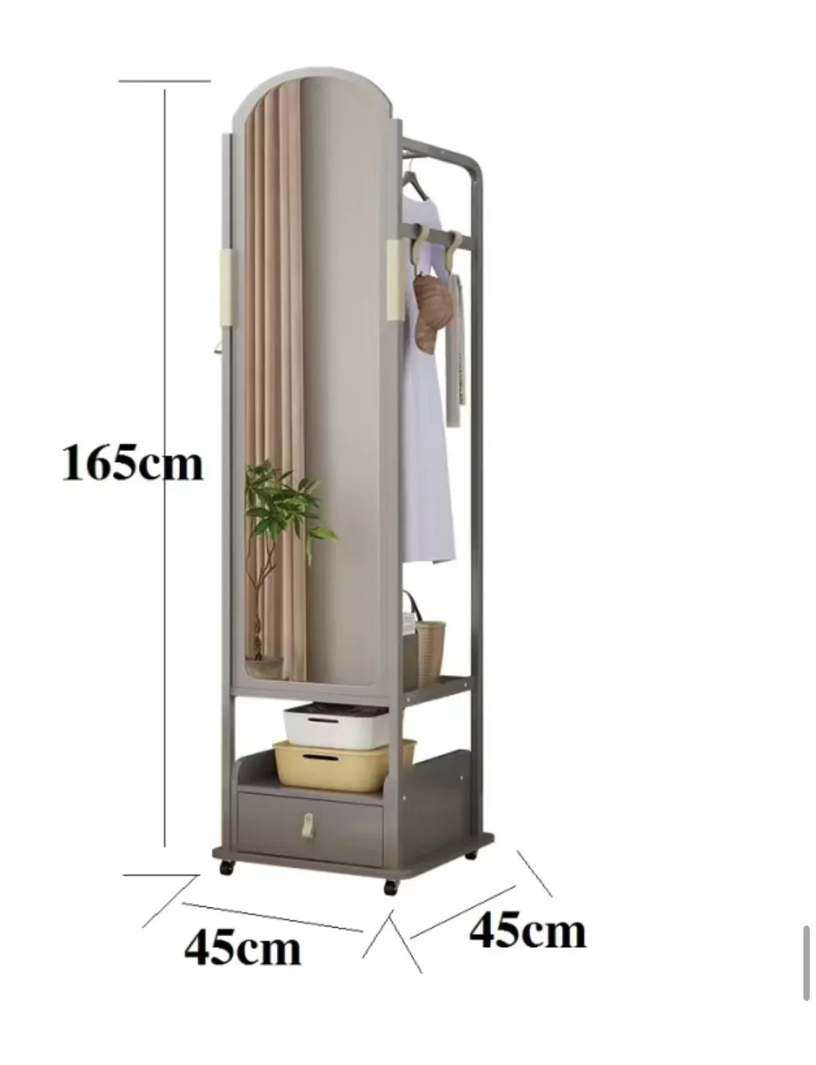 Mirror Cheap Coat Racks Dress Hanging Organizer Wall Standing Hotel Storage Coat Racks Indoor Perchero Entrance Hall Furniture