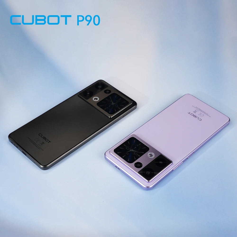 Cubot Smartphone P90,Dual Speakers,Android 15,6.88" 120Hz Display,24GB(12GB+12GB)RAM,256GB ROM,G100 Octa-core,64MP Camera,NFC