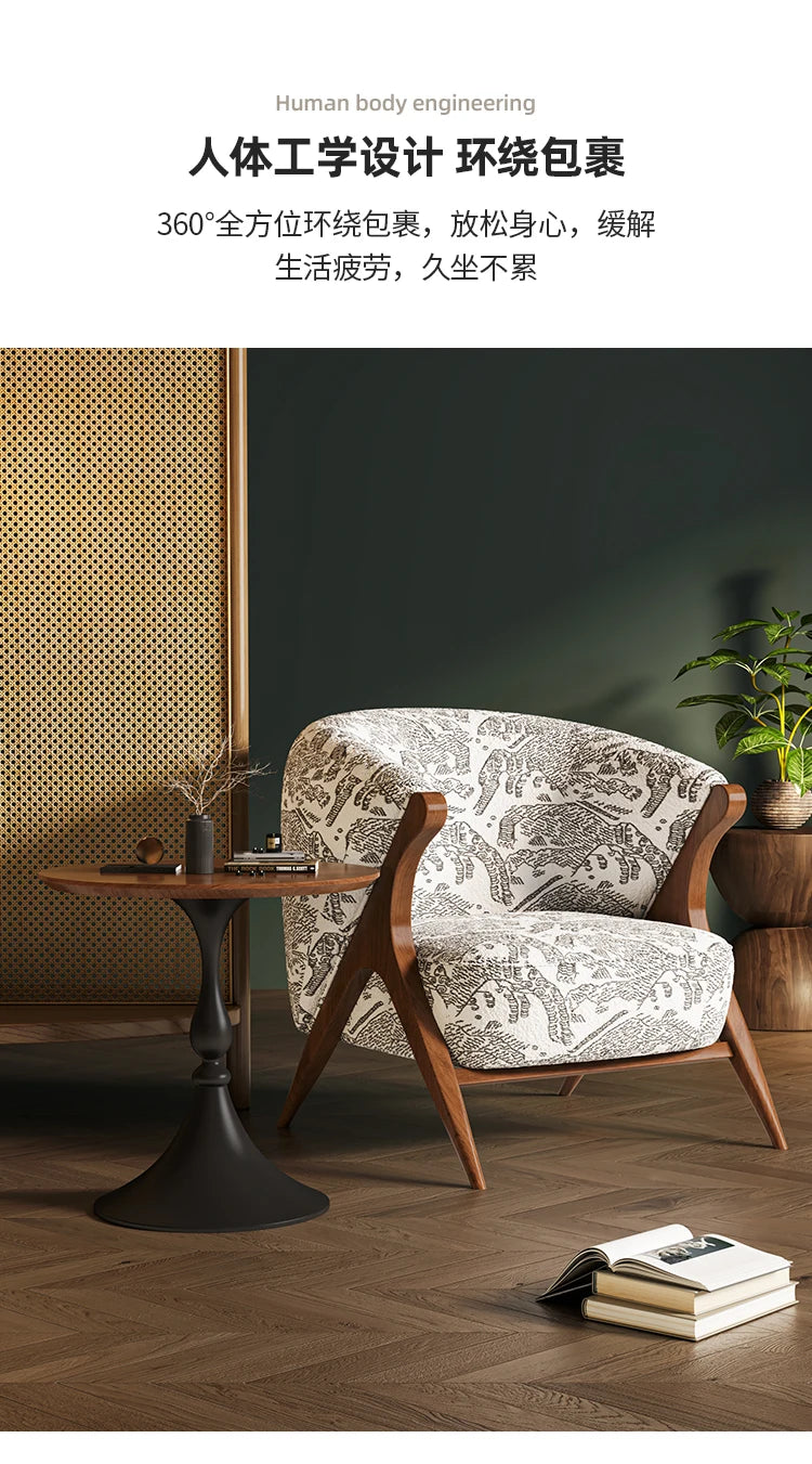 Reading Velvet Modern Chair Table Set Luxury Italian Design Hotel Armchair Bedroom Balcony Accent Sillas Nordic Furniture