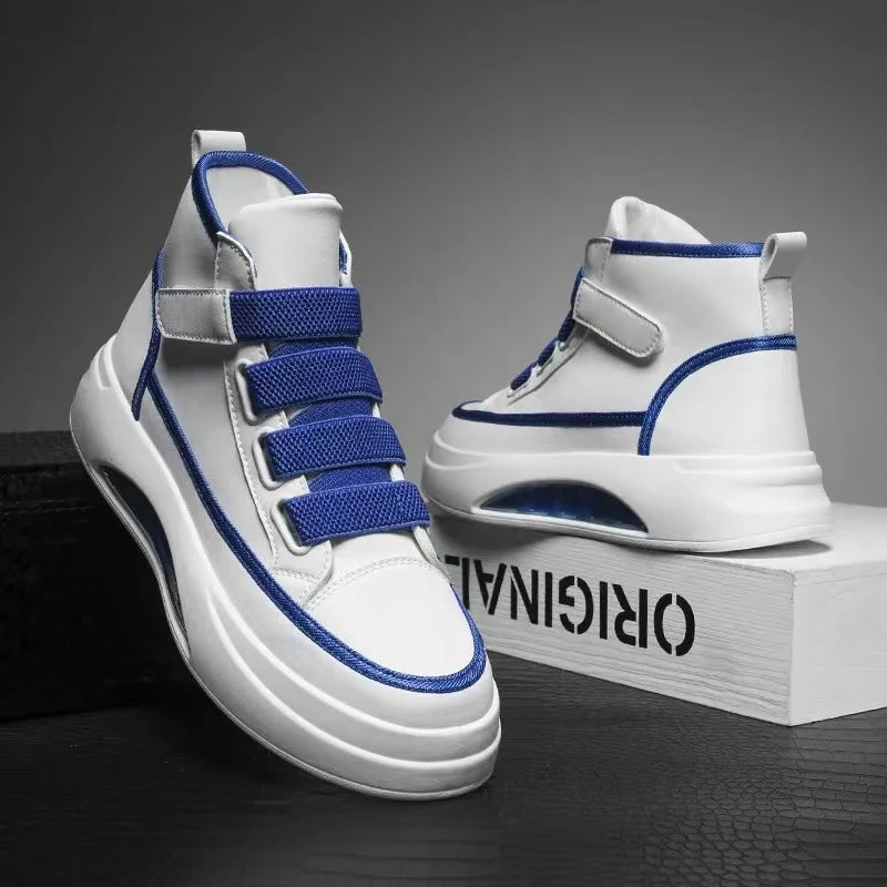 High Top Men's Shoes 2025 Spring Autumn Brand White Casual Sneaker Platform Luxury Designer Men Ankle Boots zapatos para hombre