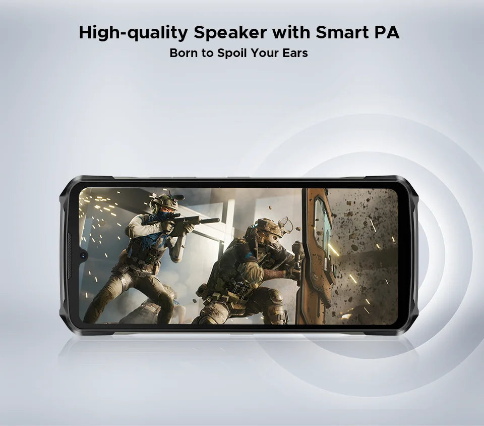 Global Version DOOGEE S119 Rugged Phone 6.72" FHD+ IPS Screen 8GB+512GB 100MP Main Camera 10200mAh battery 33W Android 14 NFC
