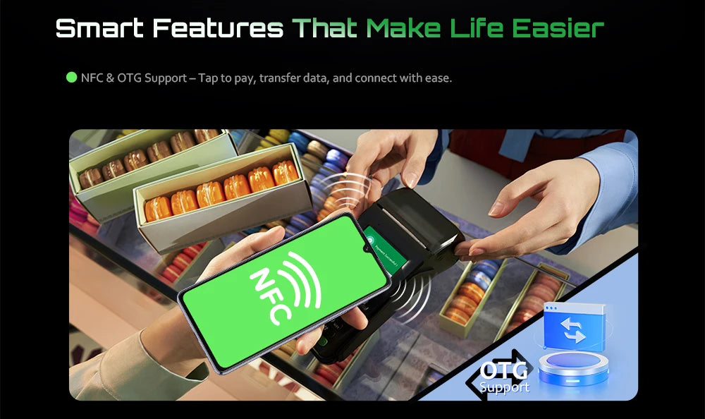 Cubot Smartphone P90,Dual Speakers,Android 15,6.88" 120Hz Display,24GB(12GB+12GB)RAM,256GB ROM,G100 Octa-core,64MP Camera,NFC