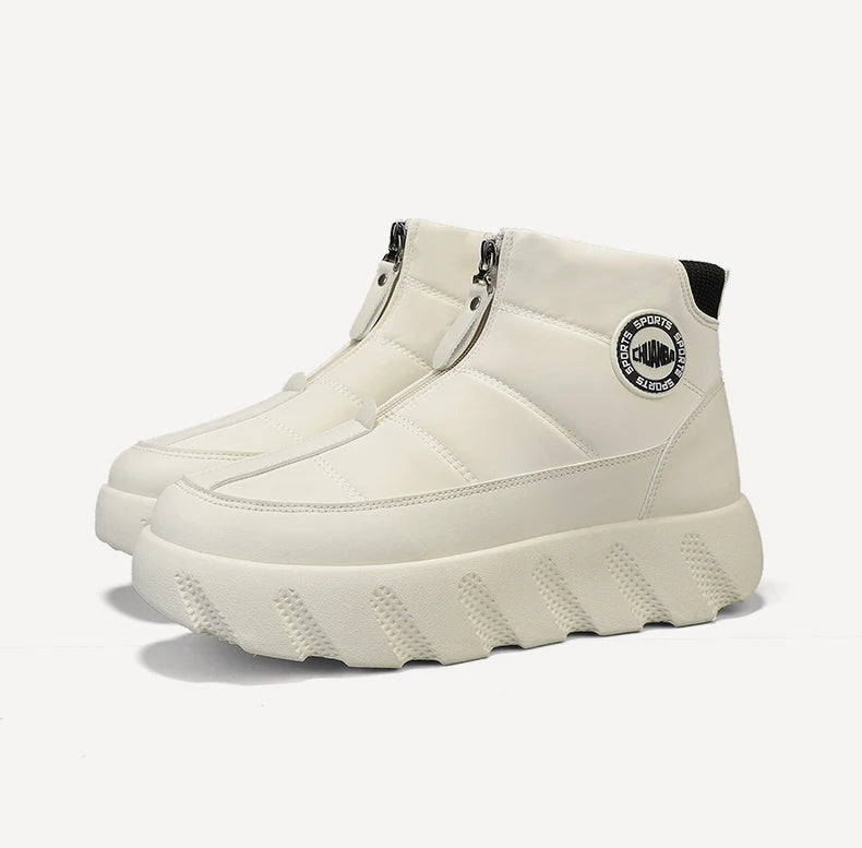 Ankle Boots Snow Thick Bottom Winter Boots for Men Men's Sneakers Non-Slip Soft and Comfortable Cotton Wear-resistant Fashion