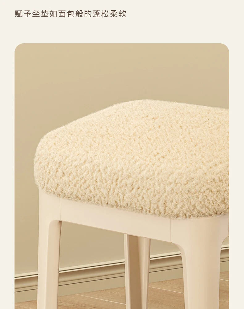 White Household Vanity Stools Small Items Luxury Living Room Ottoman Office Luxury Relaxing Sillones Modernos Home Furniture