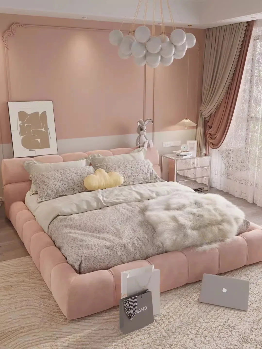180x200cmbedroom furniture set bedframes queen size king size bed frames fullbed bases Headboard tatami princess bed home