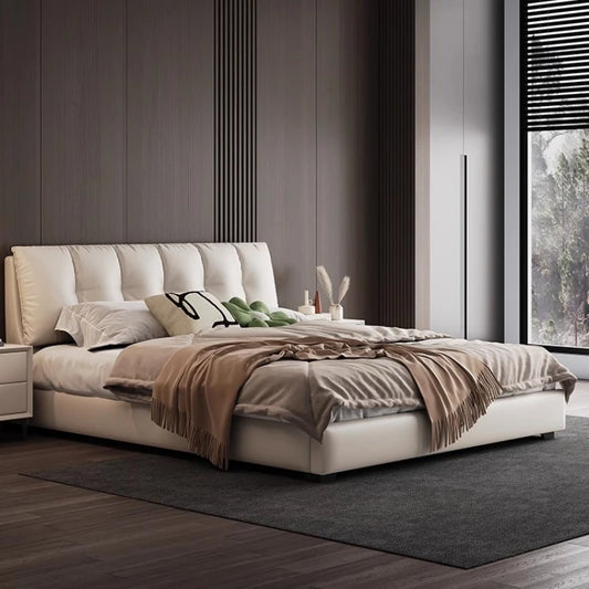 Fashionable Comfortable Beds Double European Minimalist Designer Simple Modern Bed Wedding Simple Wood Cama De Casal Furniture