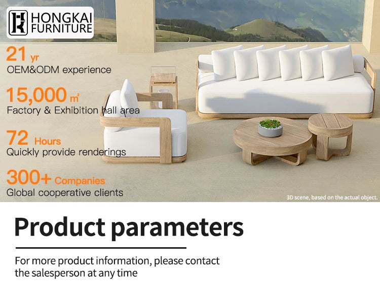 Luxury Modern Waterproof Fabric Design Aluminum Outdoor Sofa Set Garden Couch Hotel Project Patio Furniture