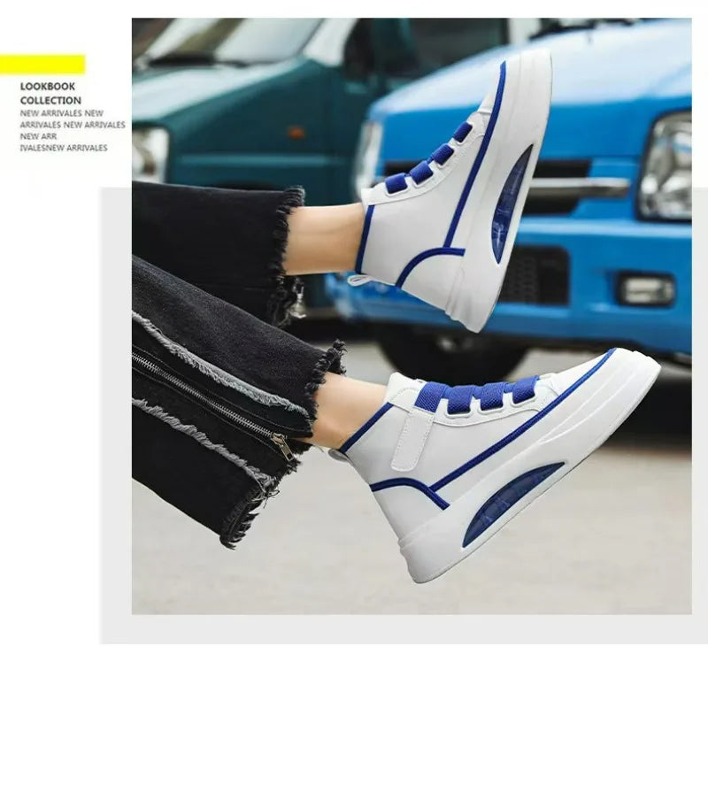 High Top Men's Shoes 2025 Spring Autumn Brand White Casual Sneaker Platform Luxury Designer Men Ankle Boots zapatos para hombre