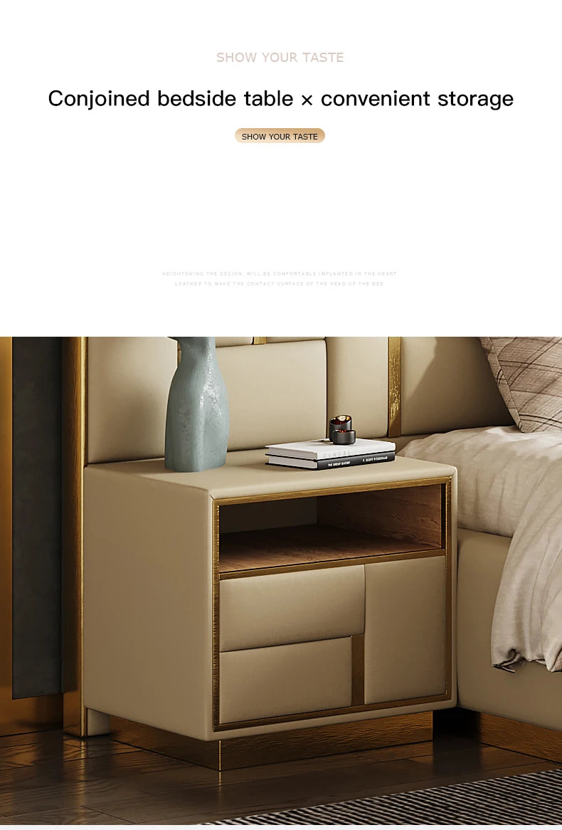 As a Bed King Size Luxury Bedroom Furniture Set Wooden Headboard And Nightstands Lit Deux Place With Double Bed Side Table