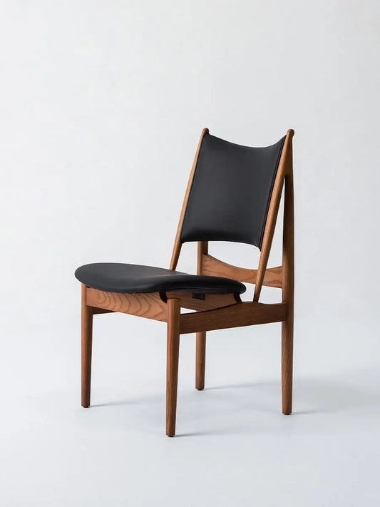 Solid Wood Dining Chair - Nordic Retro Danish Design, Wabi-Sabi Style for Hotel & Restaurant