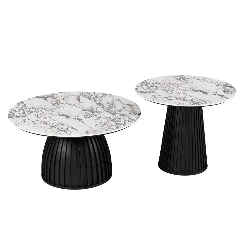 Cream Wind Rock Plate Coffee Table Living Room Small Simple Tea Table Center Modern Hallway Mesa Centro Salon Furniture Home