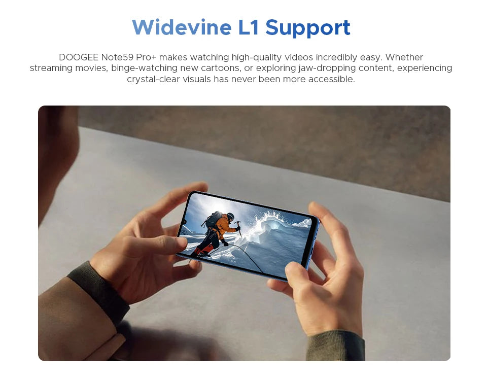 DOOGEE Note59 Pro+ 5G Smartphone Android 15 Global Version 6250mAh Battery 6.75'' 120Hz Display 12GB 512GB Mobile Phone NFC