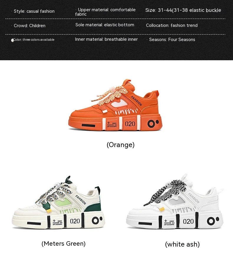 New family shoes Children's shoes Small white shoes Student shoes Children's shoes sports shoes boys casual board shoes