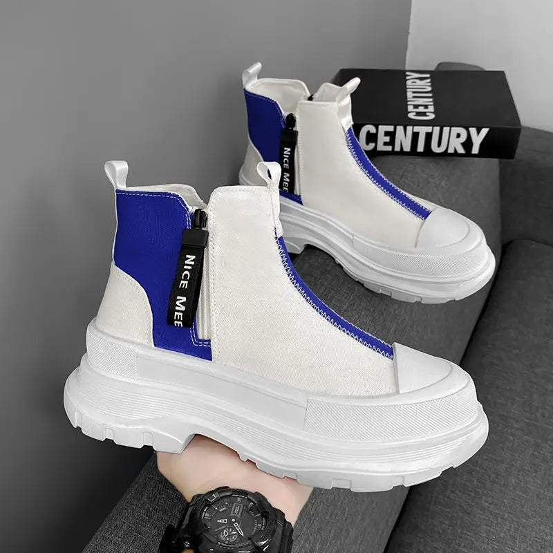 Man Sports Shoes Spring Autumn Canvas Sneaker Boots for Men Platform Footwear Original Deals High Quality Low Price Offers Offer