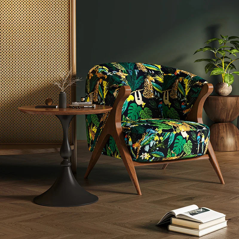 Reading Velvet Modern Chair Table Set Luxury Italian Design Hotel Armchair Bedroom Balcony Accent Sillas Nordic Furniture