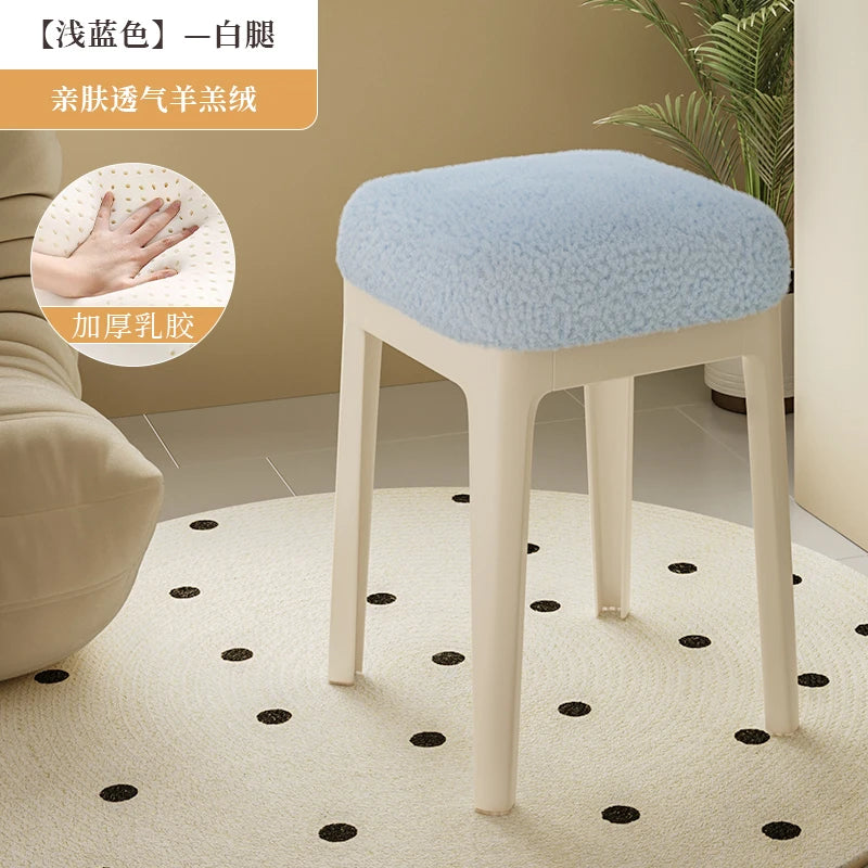 White Household Vanity Stools Small Items Luxury Living Room Ottoman Office Luxury Relaxing Sillones Modernos Home Furniture