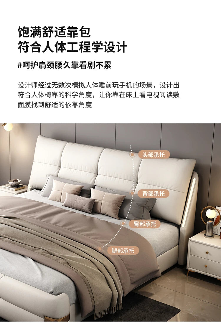 180x200cm Headboard frames and bed bases tatami super king frame royal bedroom furniture set luxury Bed table king size bed