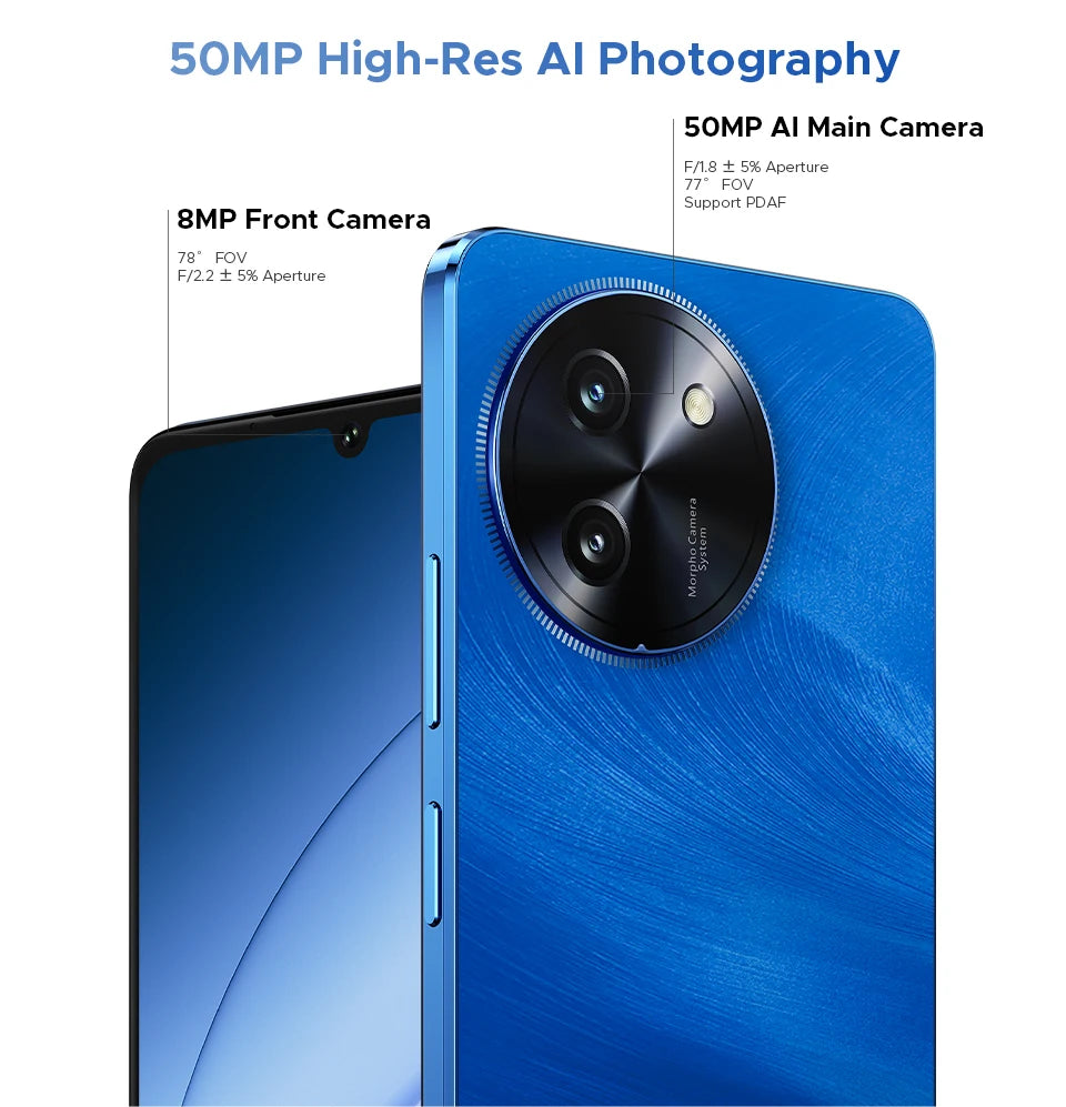 DOOGEE Note59 Pro+ 5G Smartphone Android 15 Global Version 6250mAh Battery 6.75'' 120Hz Display 12GB 512GB Mobile Phone NFC