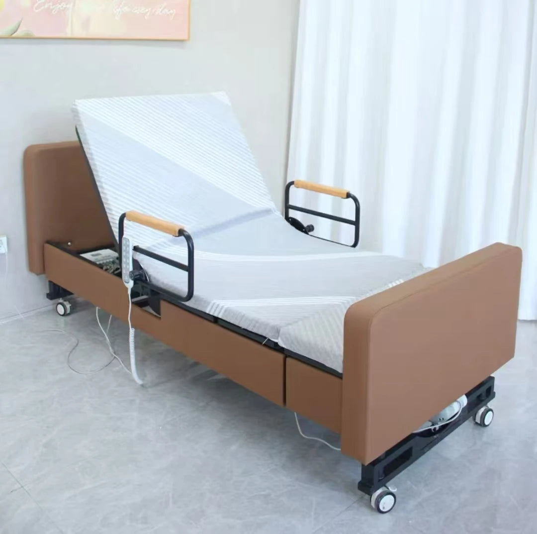 Electric rotating nursing bed Multifunctional back lift for paralyzed patients at home, suitable for remote control turning over