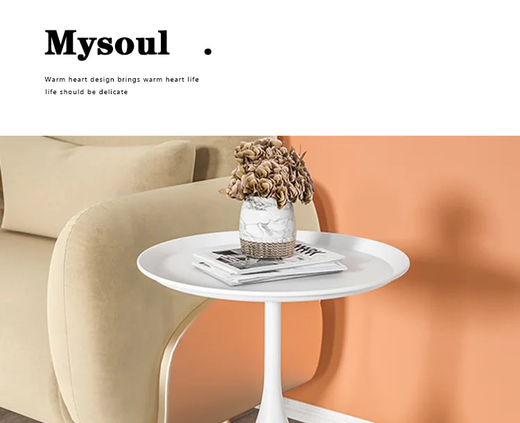 Light Luxury Coffee Table Small Sofa Side Rack Nordic Round Bedside Tables Living Room Mini Desk Minimalist Room Furniture