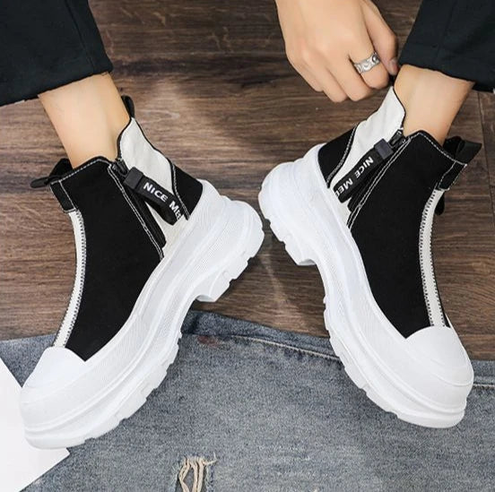 Man Sports Shoes Spring Autumn Canvas Sneaker Boots for Men Platform Footwear Original Deals High Quality Low Price Offers Offer