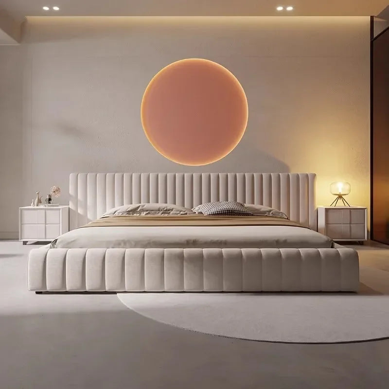 Queen European Double Bed Royal Nordic King Headboard Frame Double Bed Girl Boys Letti Matrimoniali Furniture For Bedroom