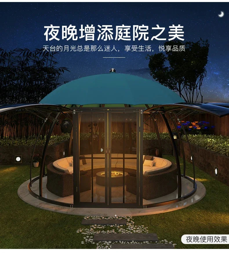 The product can be customized.Outdoor courtyard pavilion, round European style hotel, resort scenic villa,