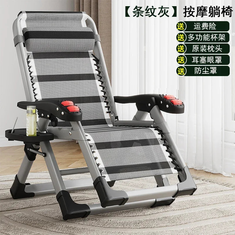 Nordic Folding Recliner Comfortable Tatami Armchair Portable Lounge Chair with Backrest Rattan Seating for Living Room