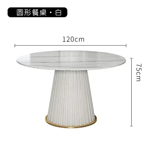 Small Apartmen Dining Table Round Center Nordic White Coffee Tables Chairs Organizer Muebles Living Room Furniture