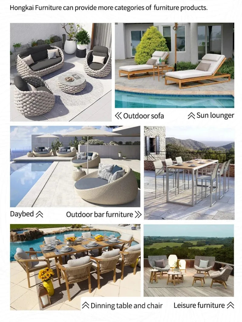 Modern Dark Grey Couch L Shaped Patio Sofa Hotel Outdoor Furniture Sets Modular Metal Garden Aluminium Sofa