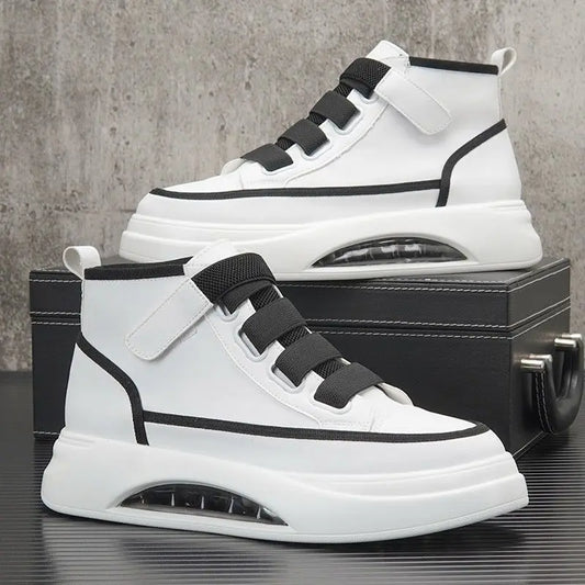 High Top Men's Shoes 2025 Spring Autumn Brand White Casual Sneaker Platform Luxury Designer Men Ankle Boots zapatos para hombre