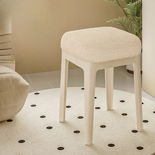 White Household Vanity Stools Small Items Luxury Living Room Ottoman Office Luxury Relaxing Sillones Modernos Home Furniture