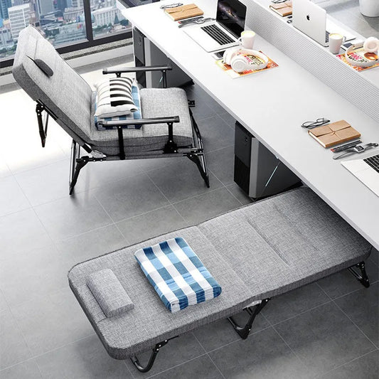Recliner folding lunch break bed dual-purpose lazy home leisure office nap sofa sofa bed multi-functional adjustment