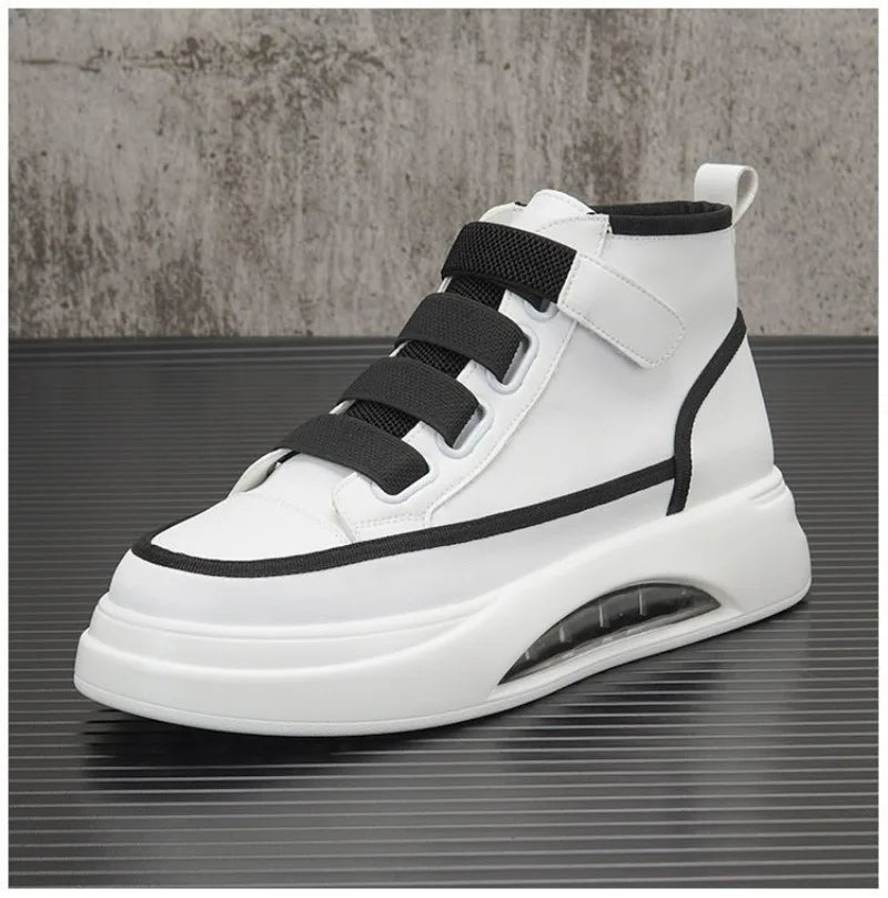 High Top Men's Shoes 2025 Spring Autumn Brand White Casual Sneaker Platform Luxury Designer Men Ankle Boots zapatos para hombre