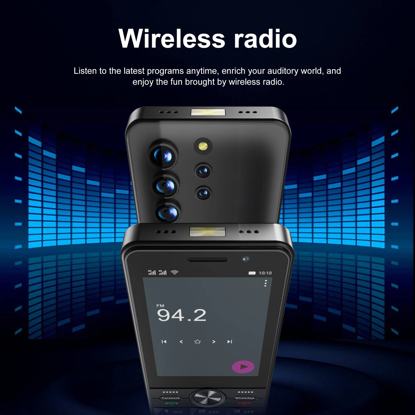 SERVO F25 PRO 4G LTE Button Smartphone Android System Play Store FM Radio 2GB+16GB WiFi 3.5" Touch Screen Smart Phones Dual SIM