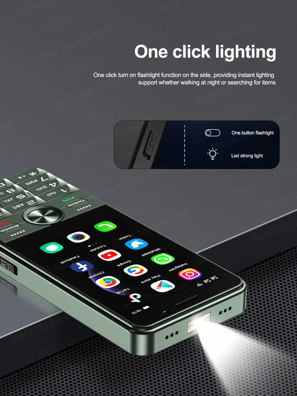 SERVO F25 PRO 4G Smartphone Android 8.1 OS 2+16GB ROM Camera 2500mAh Dual SIM Standby Button Smart Cellphones Google Play Store